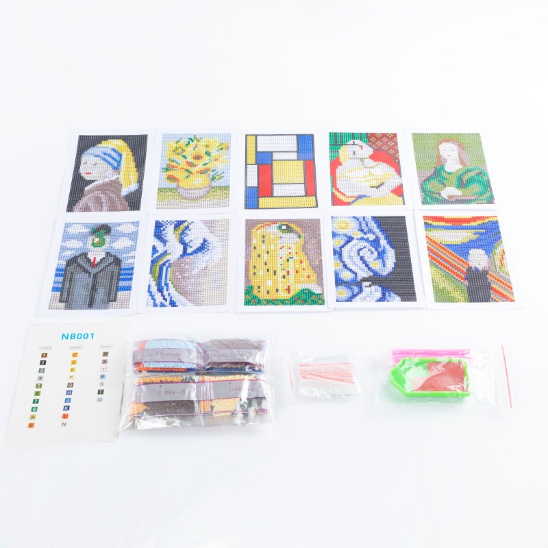 Mini Diamond Painting Ten Piece Set People And Scenery Custom Diamond Painting Diy Desktop Ornaments For Home Decoration