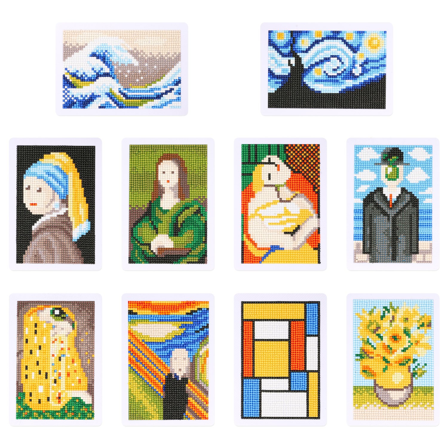 Mini Diamond Painting Ten Piece Set People And Scenery Custom Diamond Painting Diy Desktop Ornaments For Home Decoration
