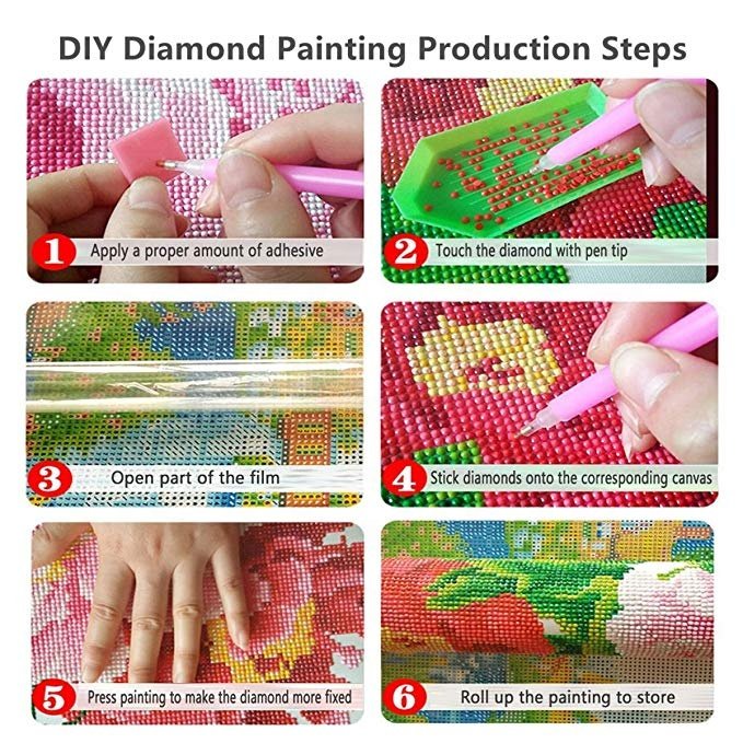 Custom 5D full drill rhinestone mosaic diamond painting kit wholesale animal cute cat square drill diamond painting