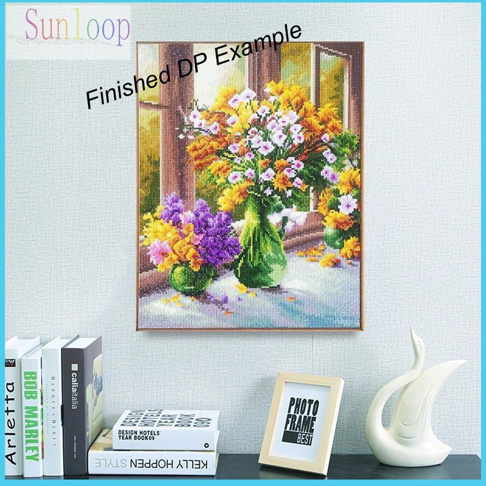 DIY wall art kit flower house scenery Diamond Art Painting