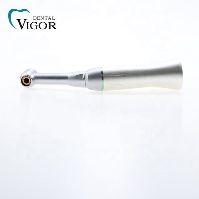 Vigor Dental Low Speed Implant Push Button Contra Angle Reduction 10:1 Contra Angle Dental Handpiece Turbine