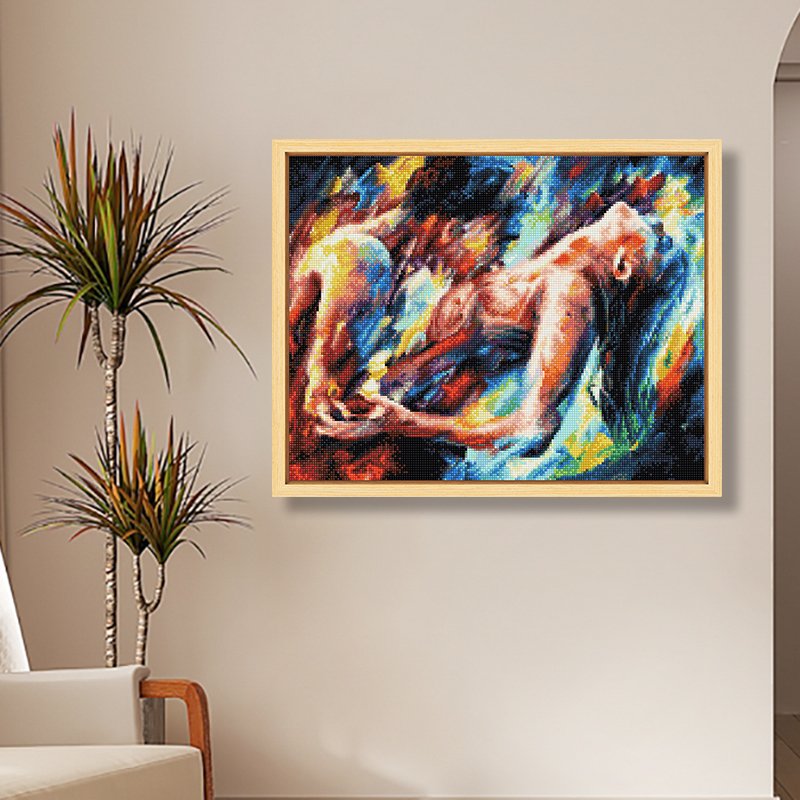 Customized Abstract Lovers' Diamond Paintings Figure Portrait Paintings Men And Women Nude Diamond Paintings For Adults