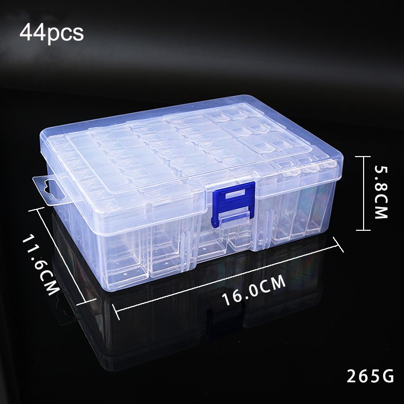 DIY Transparent Large Bottle DIY Rice Bead STORAGE Box Diamond Painting Tools Storage Drill Rack Cross-Border PP Plastic