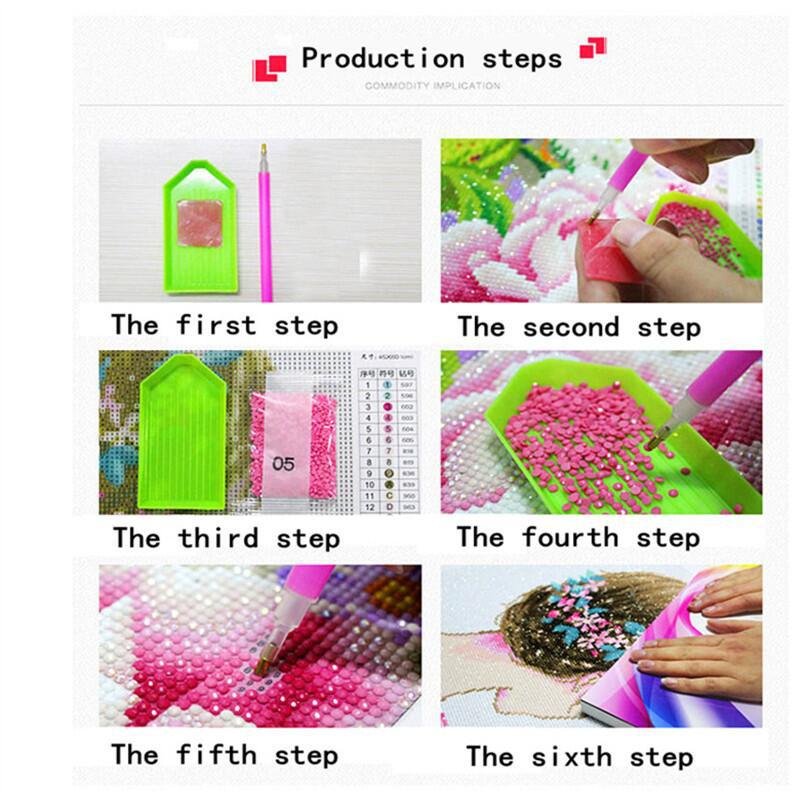 Wholesale home decoration painting landscape painting river scenery canvas DIY 5D diamond painting