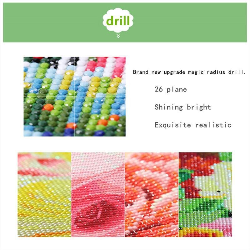 Wholesale home decoration painting landscape painting river scenery canvas DIY 5D diamond painting