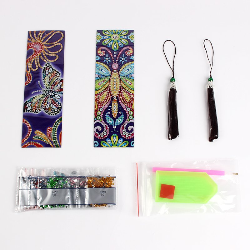 Best Selling 5d Diamond Painting Bookmark Mandala Flower Tassel Design DIY Special Shaped Diamond Painting Bookmark Gift
