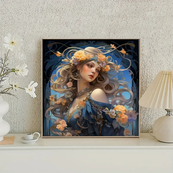 DIY diamond painting customizable Size And Pattern Pretty Woman Art Painting Home Decor Diamond Painting