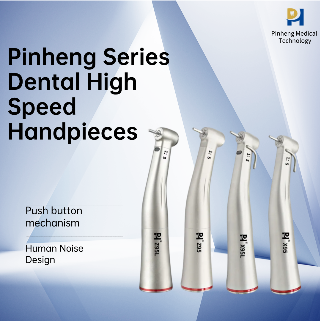 High Quality Dental 1-5 Low Speed Handpiece Spray Contra Angle Electric 200,000 Rpm Anti Overheat