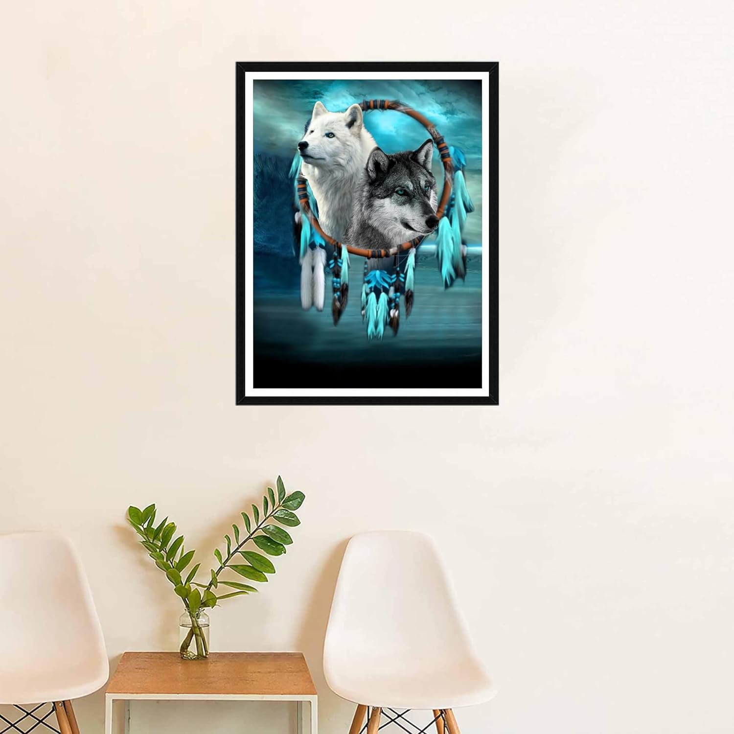 COOLEVE 5D DIY Diamond Art Mosaic Kit Classic American Landscape Flower Animal Portrait Modern Home Wall Decoration for Kids