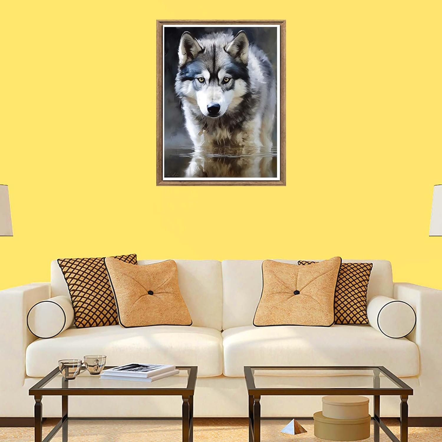COOLEVE 5D DIY Diamond Art Mosaic Kit Classic American Landscape Flower Animal Portrait Modern Home Wall Decoration for Kids
