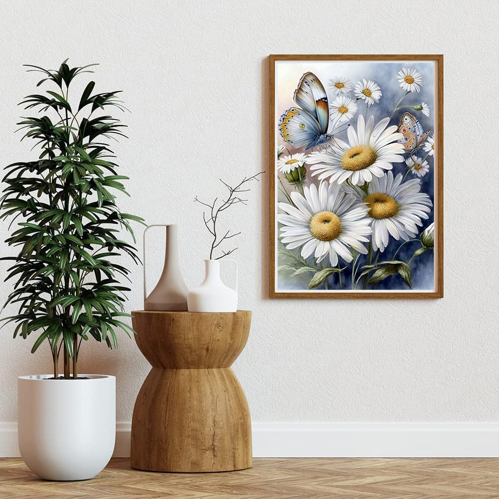 Custom little daisy diamond painting picture canvas art diamond painting al por mayor for Wall Crafts