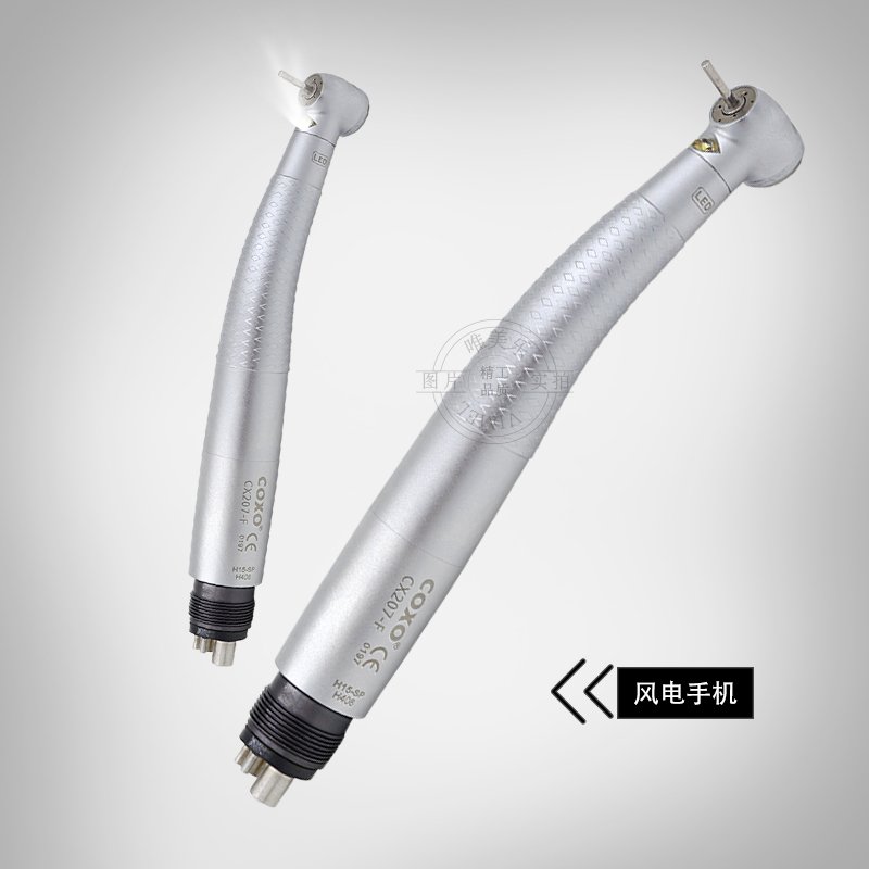 COXOO High Speed Handpiece CX207-F 2/4 Hole Dental Turbine LED Handpiece E Generator Air Turbine handpiece