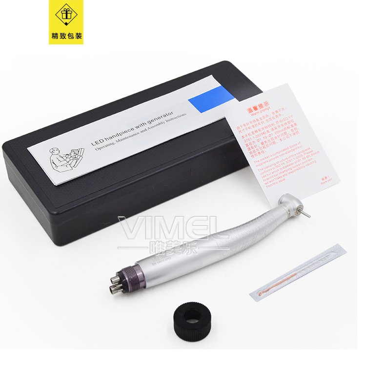 COXOO High Speed Handpiece CX207-F 2/4 Hole Dental Turbine LED Handpiece E Generator Air Turbine handpiece