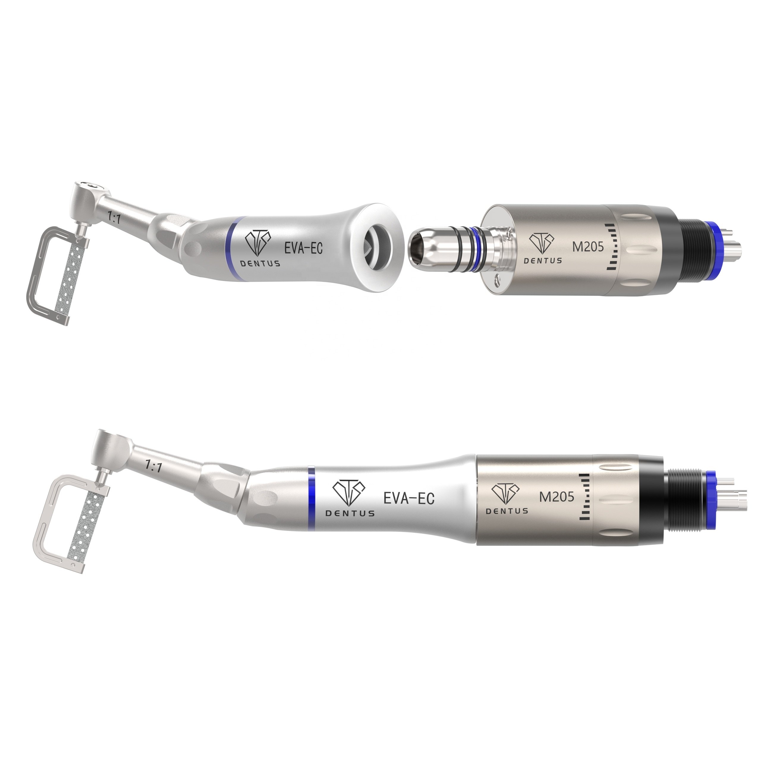EVA-ECS 1:1 direct drive contra angle orthodontic low speed dental handpiece