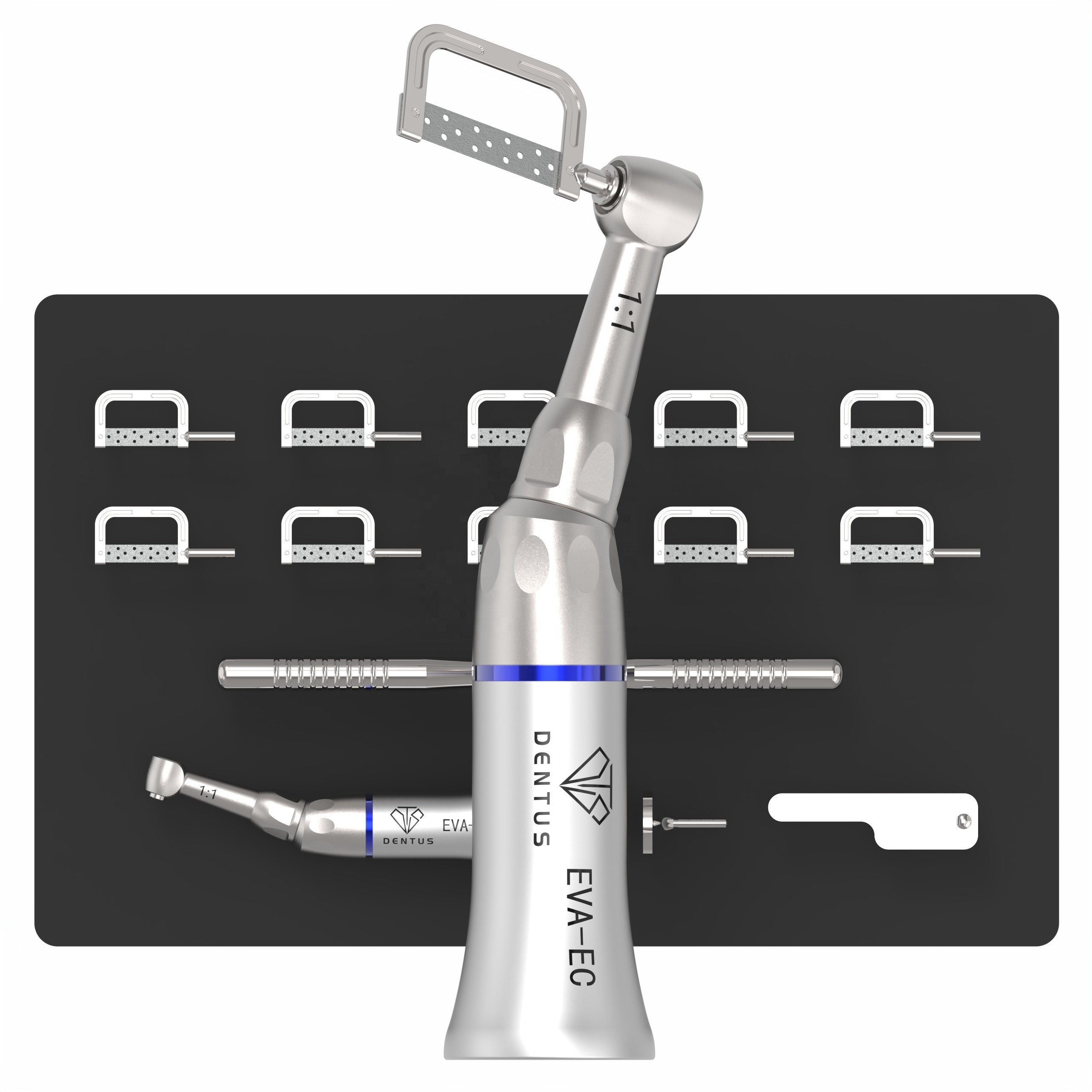 EVA-ECS 1:1 direct drive contra angle orthodontic low speed dental handpiece