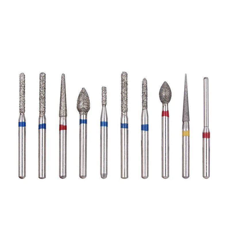 High Hardness Dental Polishing Bur Drills Diamond Burs for High Speed Handpiece Dental Laboratory Diamond Burs Kit