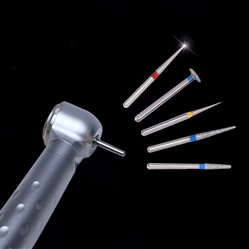 High Hardness Dental Polishing Bur Drills Diamond Burs for High Speed Handpiece Dental Laboratory Diamond Burs Kit