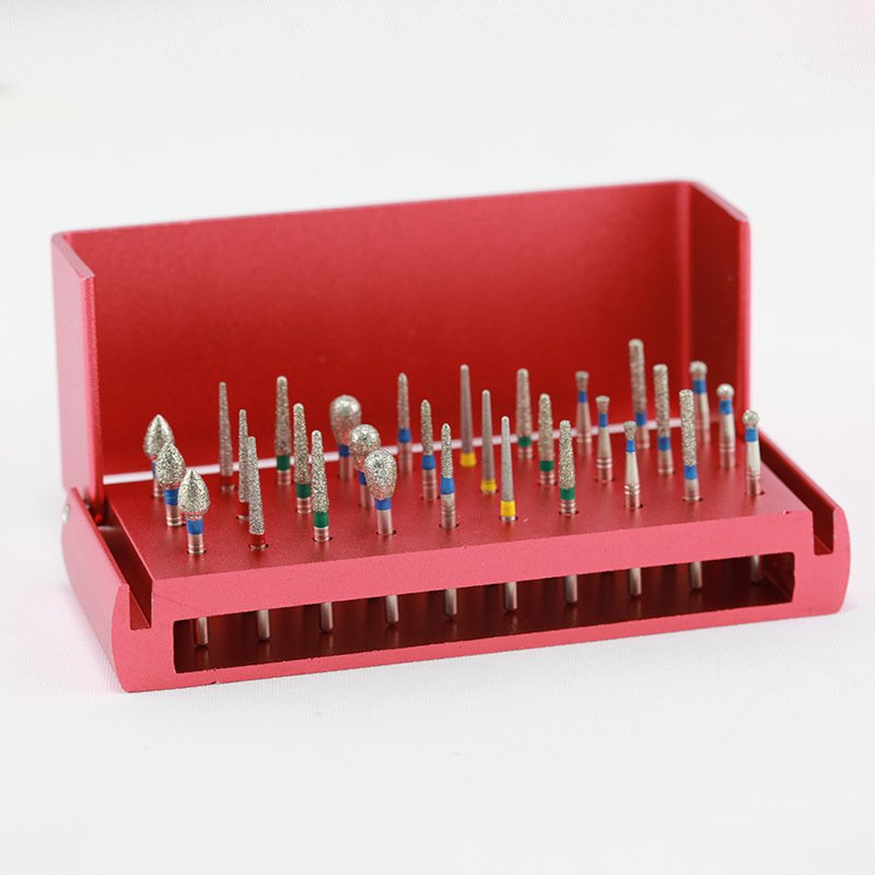 Wholesale Dental High Speed Diamond Bur Set CE Dentistry Accessories Dental Hand Piece Drill Accessories 3 Years Manual Steel