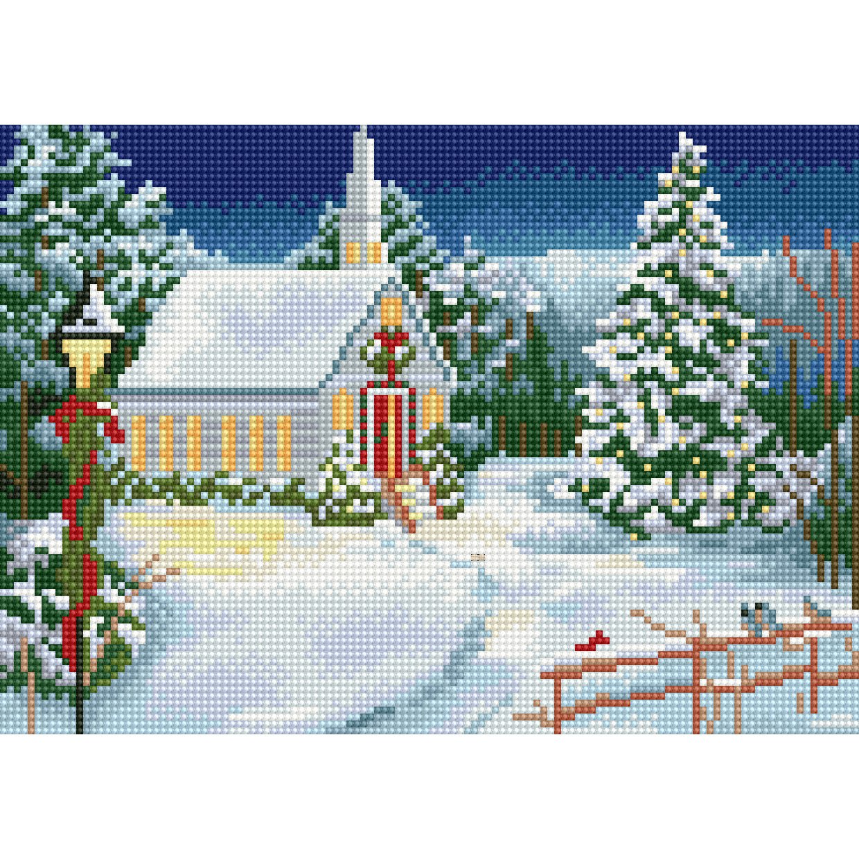 Wholesale Modern DIY Hand Craft Square Resin Diamonds Painting Fairy Dust Drills Art Landscape Full Drill by Wholesale