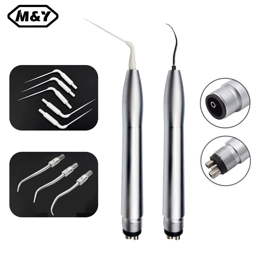M&Y Dental Air Scaler Autoclavable kavo/high Quality Dental Air Scaler with 3 Tips 2hole 4hole Metal Turbine 3 Years MFDS