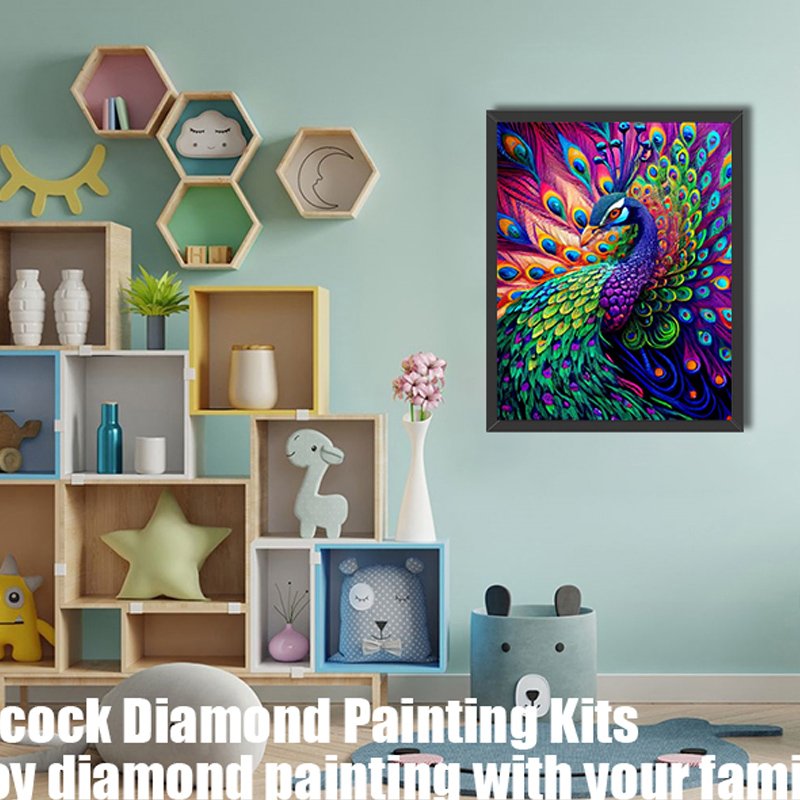 5D Diamond Painting Kits for Adults Kids Beginner DIY Animals Round Full Drill Paintings for Adults Home Wall Decor