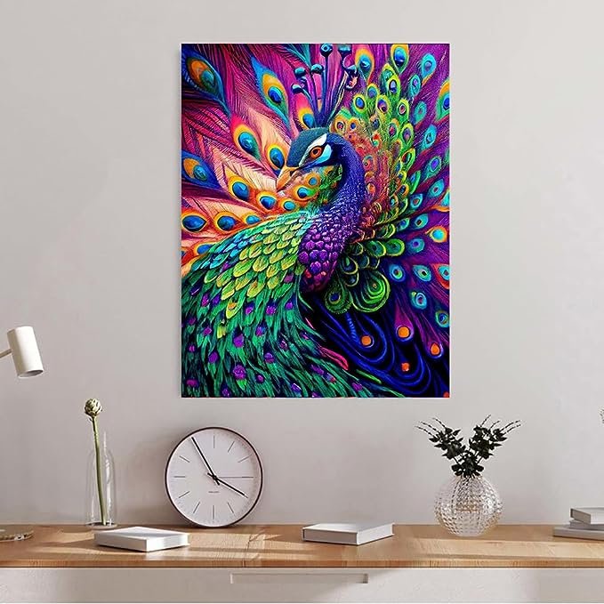 5D Diamond Painting Kits for Adults Kids Beginner DIY Animals Round Full Drill Paintings for Adults Home Wall Decor