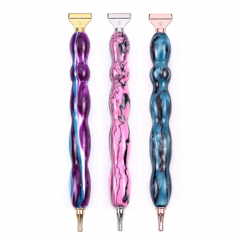 Wholesale Exquisite Custom Handmade Resin Point Drill Pen resin diamond pen diamond painting pen for 5d diamond painting
