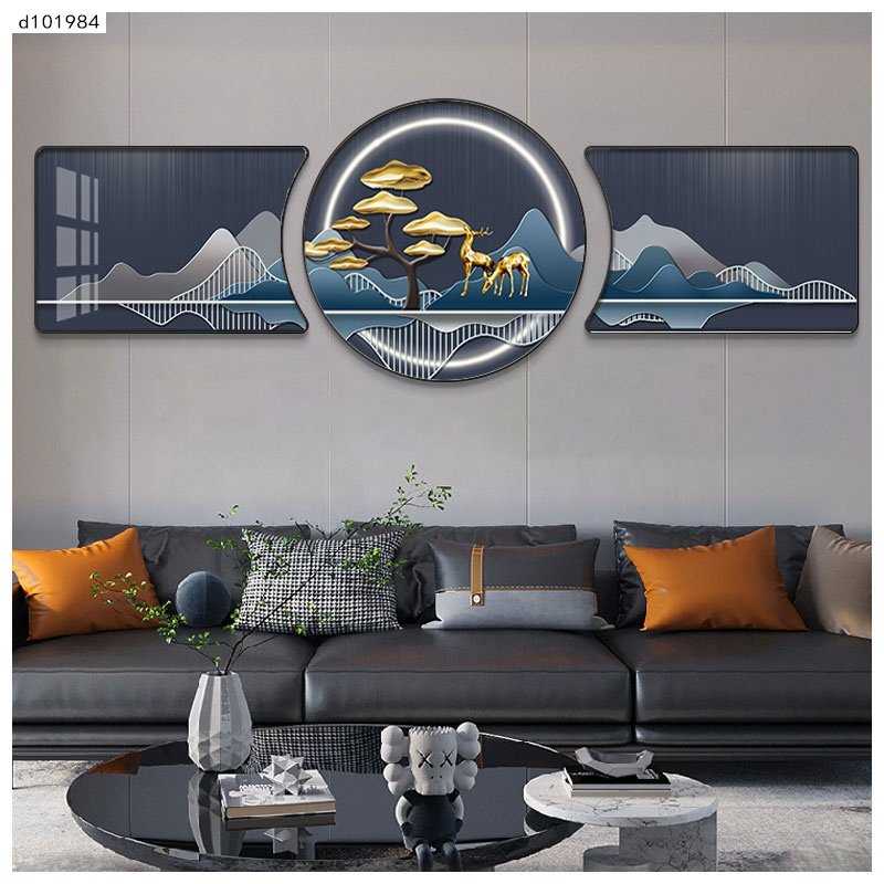 Modern art wall hotel bar home wall decor pictures flowers lilies functional floral crystal canvas painting framed wall art
