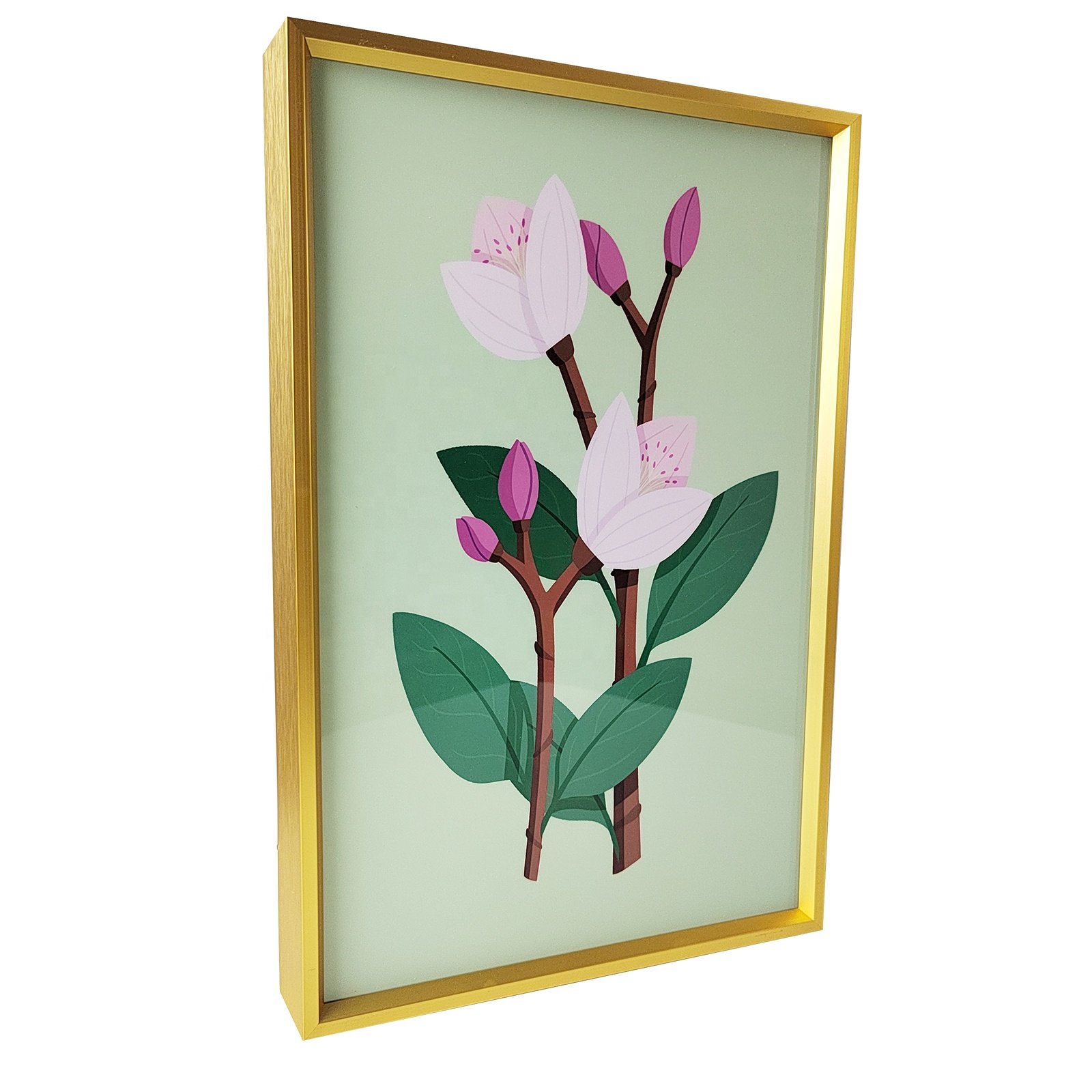 Modern art wall hotel bar home wall decor pictures flowers lilies functional floral crystal canvas painting framed wall art