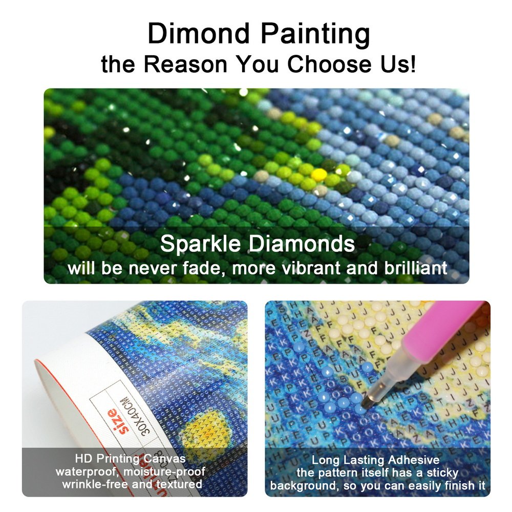 DIY Custom 40*50 Diamond Painting New 2023 Full Drill Round Dot Art Wall Diamond Pittura 5D Strong Diamond Painting with frame