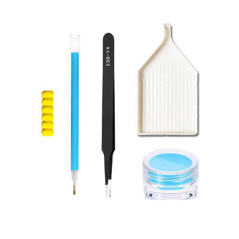 Wholesale 5D Diamond Painting Tool Kit Point Drill Pen Diy Art Diamond Embroidery Accessories Tray Storage Box Tools Custom