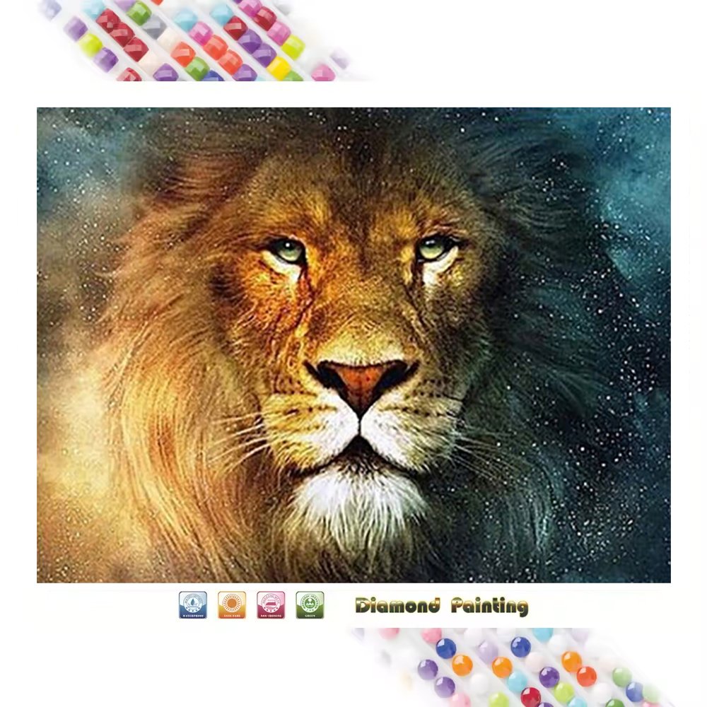 Animal Diamond Art Painting Lions 5D Diamond Painting DIY Full Drill Fashion Home Decor Custom Own Picture Wholesale