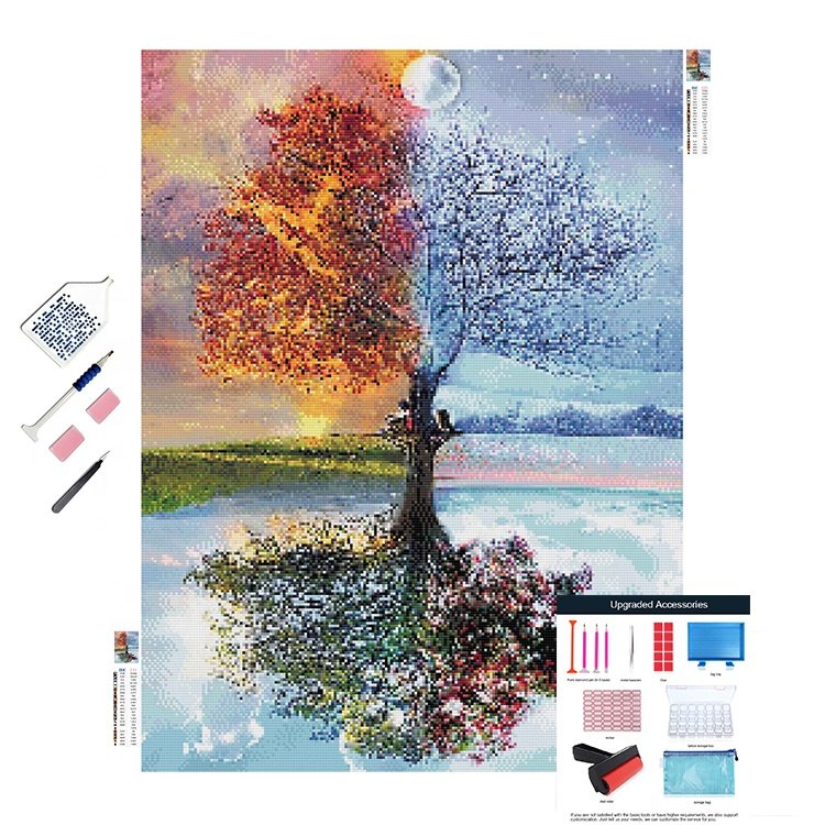 Custom Wholesale Home Decor paintings 5d Diy Crystal diamond painting For Christmas Gift