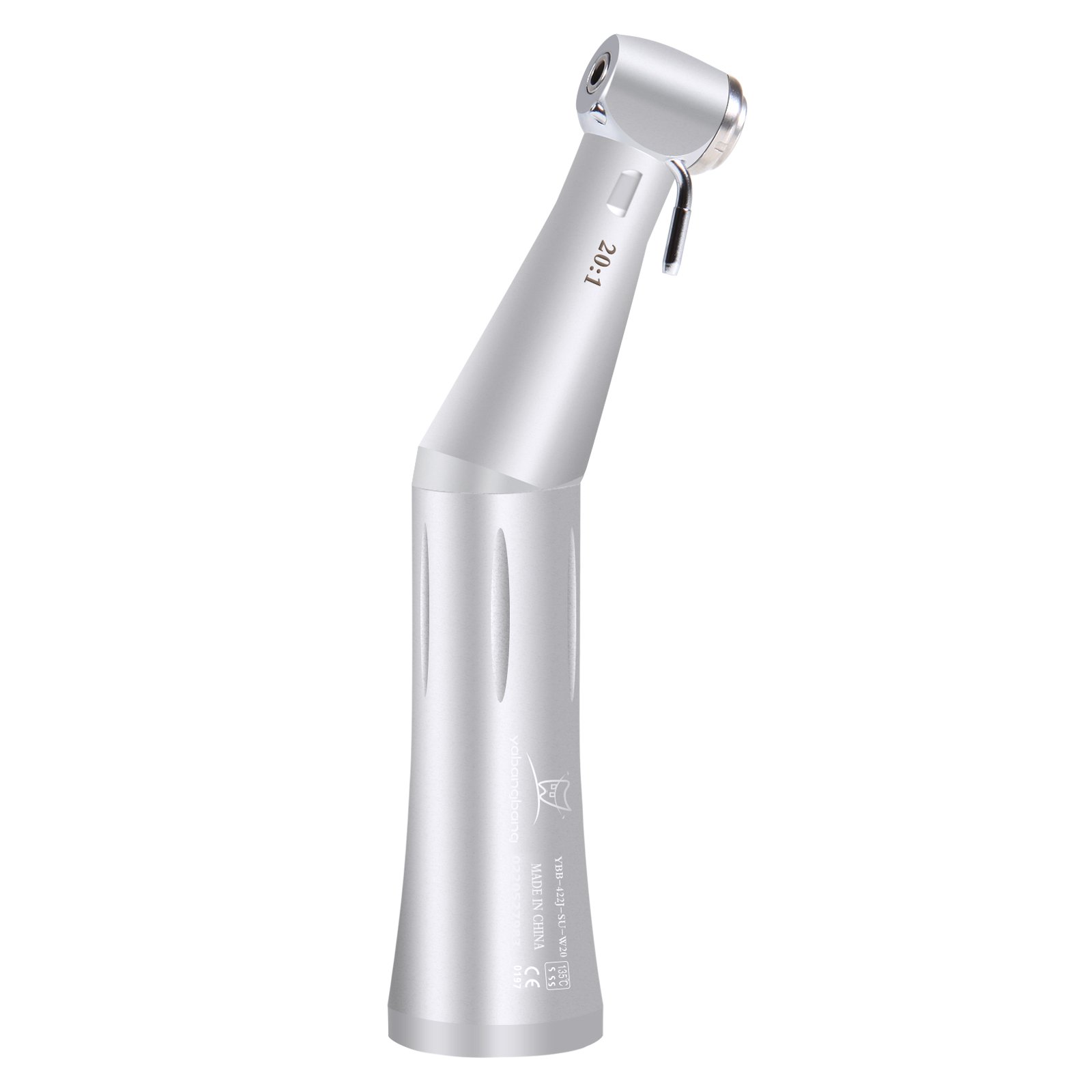 Dental 20:1 Contra Angle Push Button Handpiece Dentist Surgical Turbine Internal & External Irrigation Fit Implant Motor