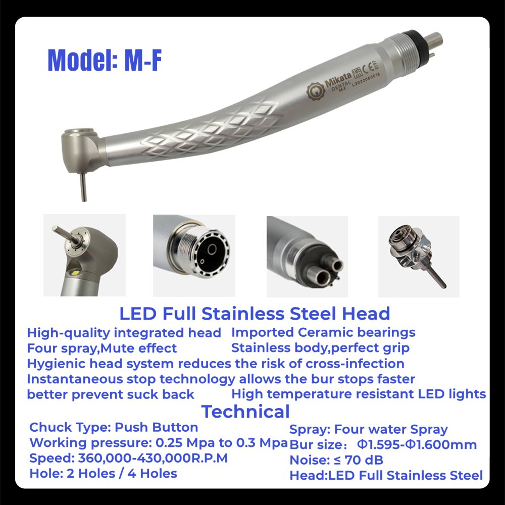 New grille texture High speed led dental Handpiece Looking for global dental equipment supplier