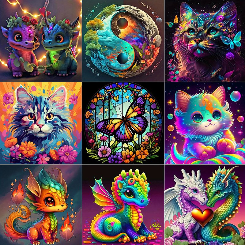 5d AB Full Diamond Mosaic Diamond Painting Landscape Diamond Embroidery Photo To Custom Painting