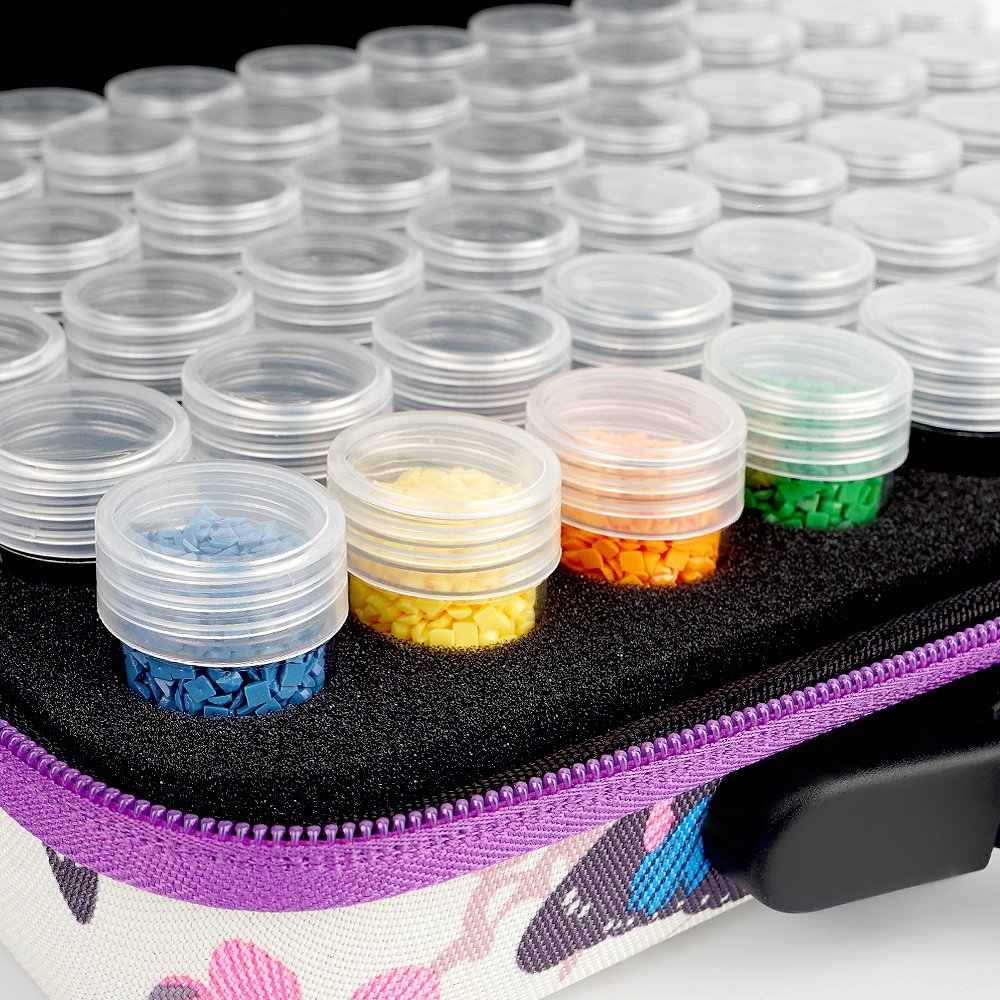 Factory Wholesale New Storage Bag 60 Bottles Diamond Painting Tools Zipper Bag Diamond Painting Accessories Colored Canvas 15ml