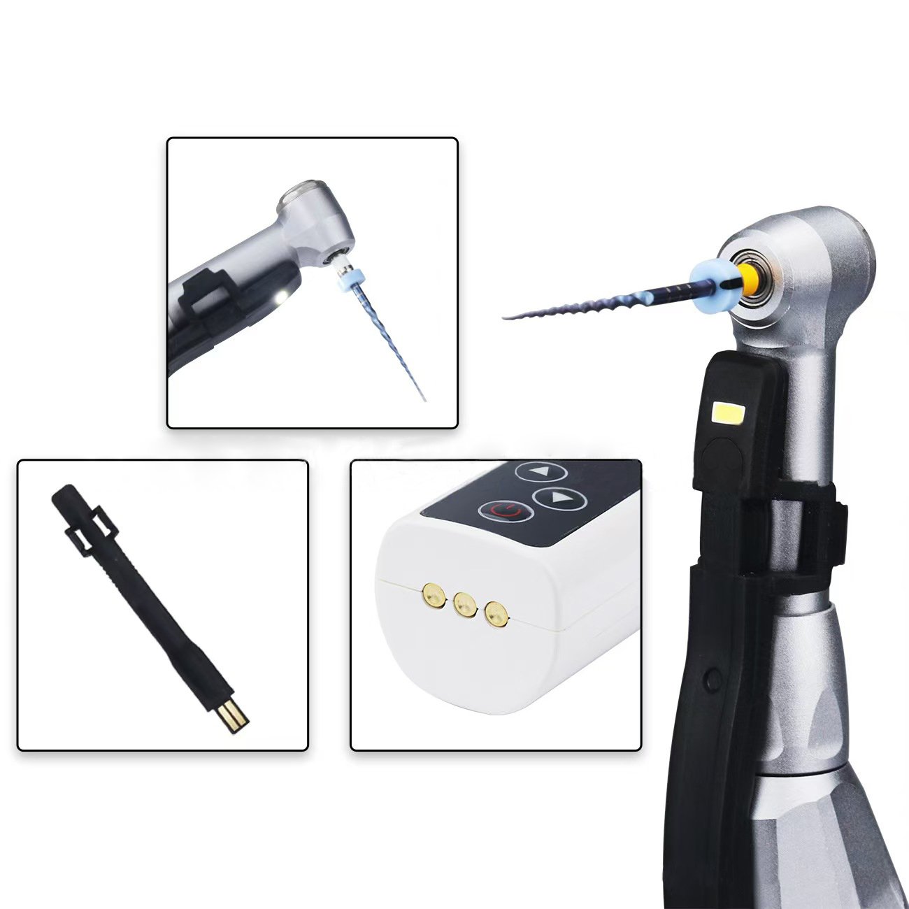 Dental Rotary Root Canal Treatment Y-SMART Endo Motor 16:1 Wireless Endomotor with LED Light