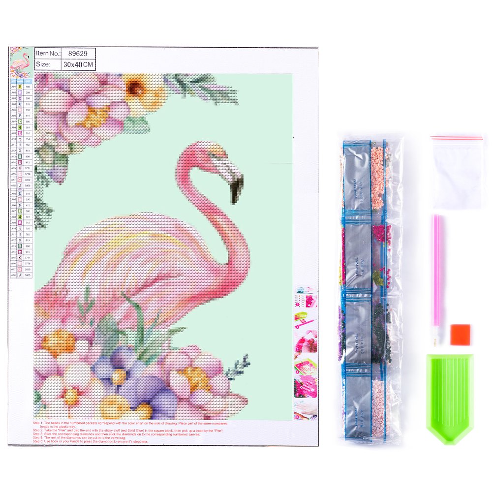 5D Full Drill Crystal Diamond Painting by Numbers Flower Picture Dots Art Easy Adult Puzzles Craft Kit Cross Stitch Supplies