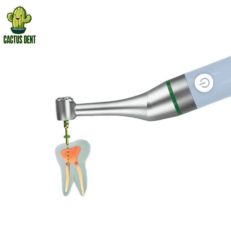 Wireless dental endo motor with 16:1 mini contra angle handpieces endodontic rotary motor automatic torque reversal