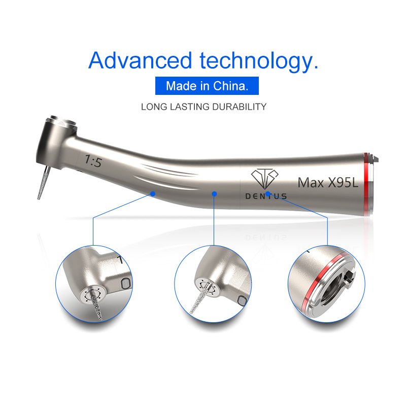 International Standard Dental Low Speed Handpiece Set Model X25L X65L X95L Dental Handpiece Durable Dental Electric Motor Set