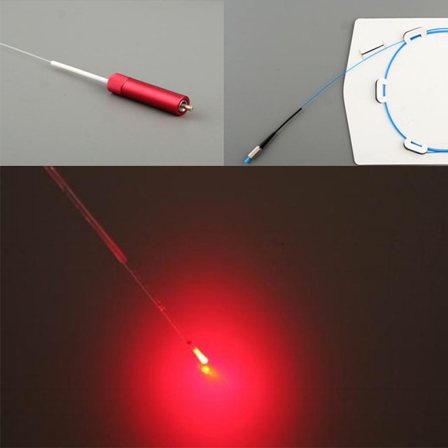 Surgery accessories 400um 600um disposibel endolaser lipolysis endolaser evlt PLDD medical radial conical fiber