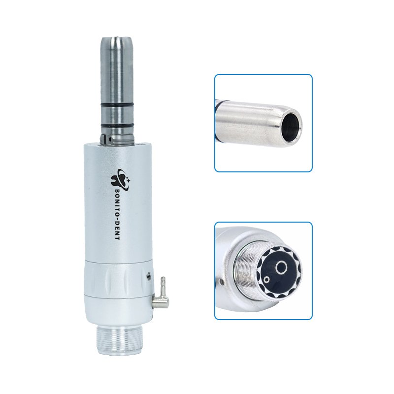 EX-230C Dental Low Speed Handpiece Kit External Water Spray Dental Air Turbine Contra Angle Handpiece E-type Air Motor 2/4 Holes