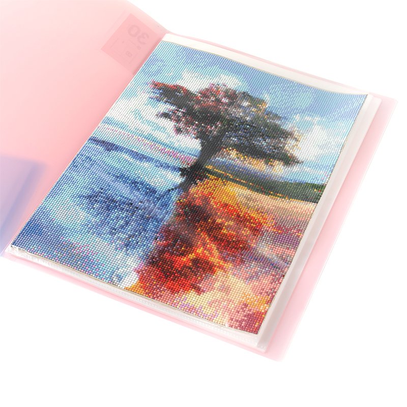 A2 Diamond Painting Storage Book 60 Views Art Portfolio Presentations Folder 30 Pages Protectors