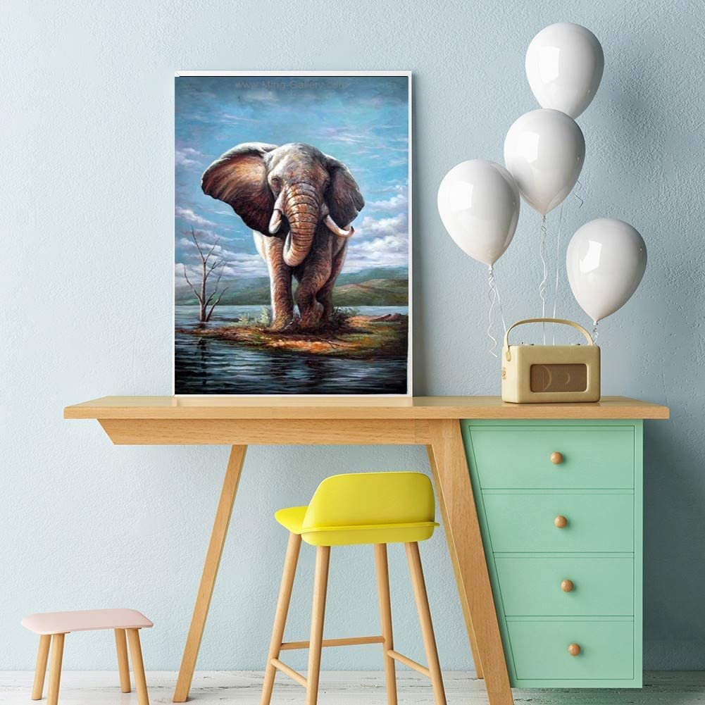 DIY Diamond Art Diamond Painting Kits for Adults Elephant DIY 5D Diamond Painting by Number Kit