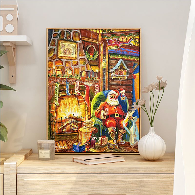 Cosy Santa's Cottage diamond painting dropshipping landscapes DIY 5d diamond painting set
