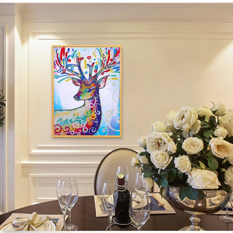 New Design Wall Decoration DIY Special Shaped Diamond Painting 47*57CM Diamond Painting Deer For Living Room