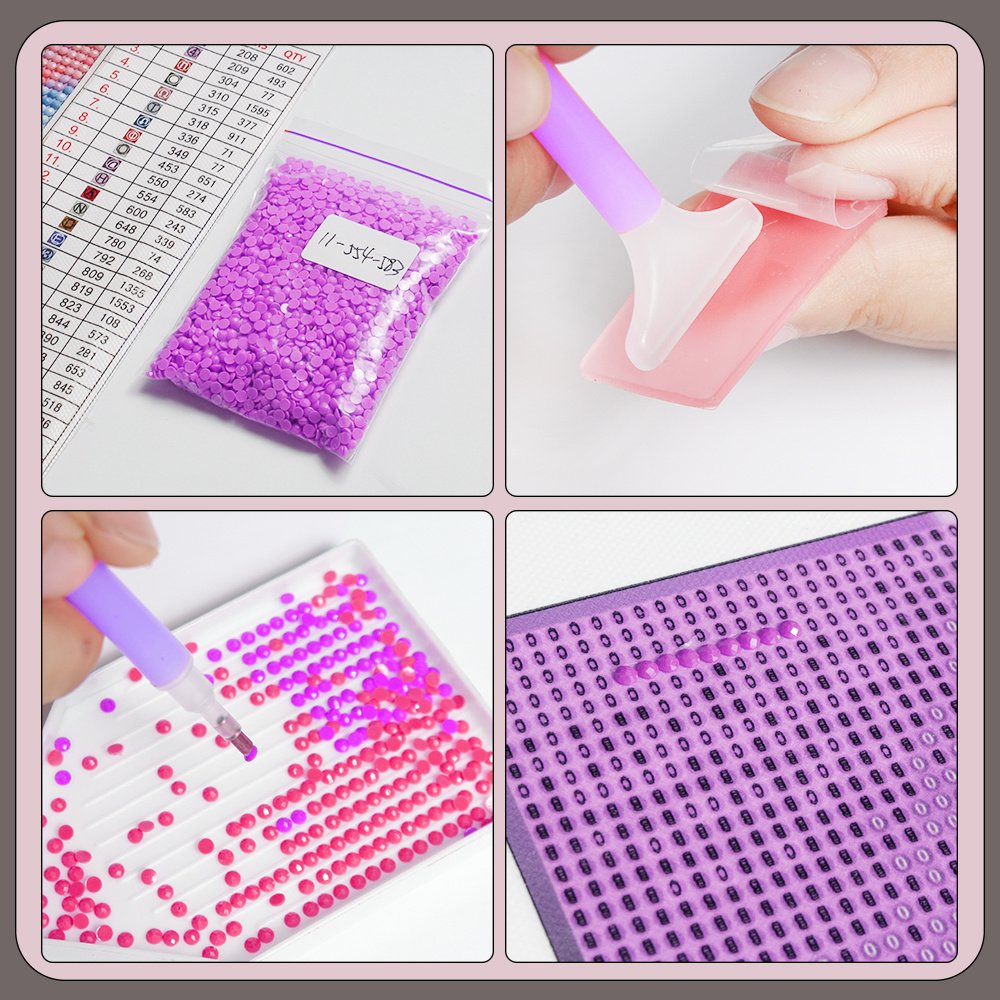 Low Price Full Drill DIY Diamond Dog Art Kits Christmas Diamond Painting Accessories Small Size Factory Sales Mosaic Embroidery
