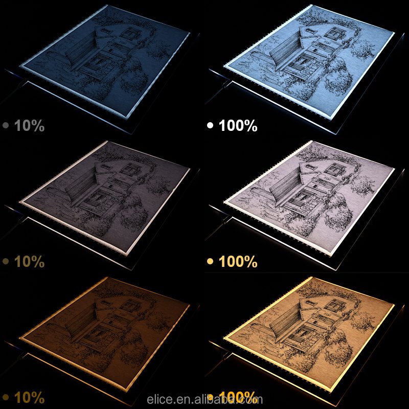 Handlettering Bright A3 Sketching Powered Recharge Light Up Copying Cordless Lighting Tracing Board Led Light Pad