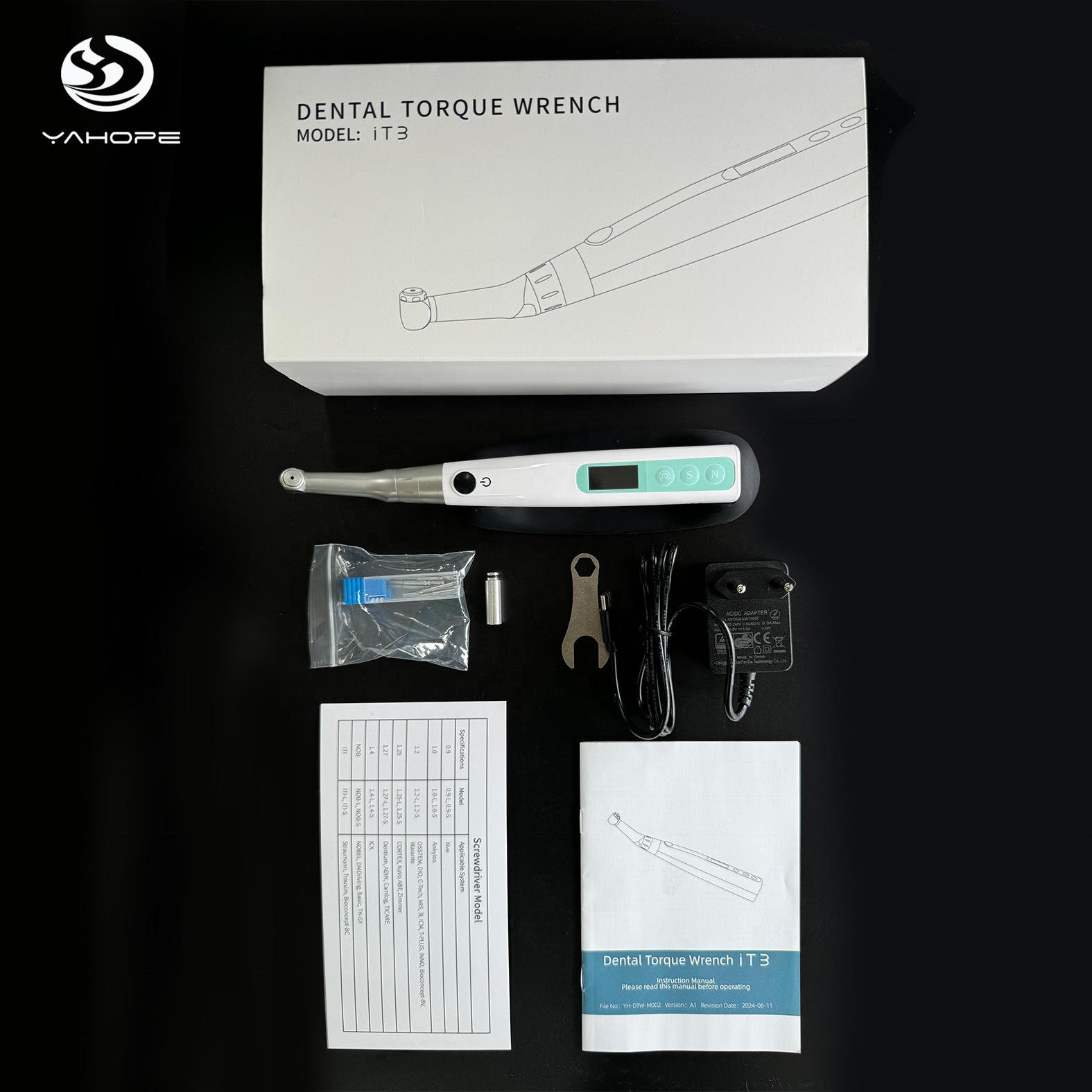 Dental Product iT3 Dental Implant Electric Torque Wrench Handpiece Adjustable 10-50Ncm for Dental Implant